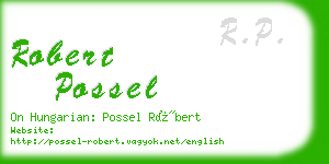 robert possel business card